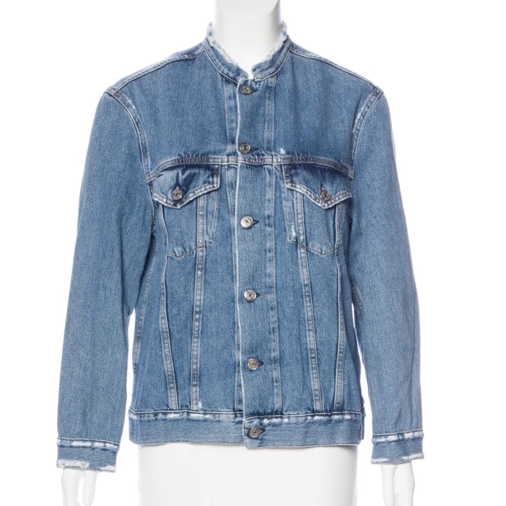 Acne Studios Who ind Fray Men’s Denim Jacket